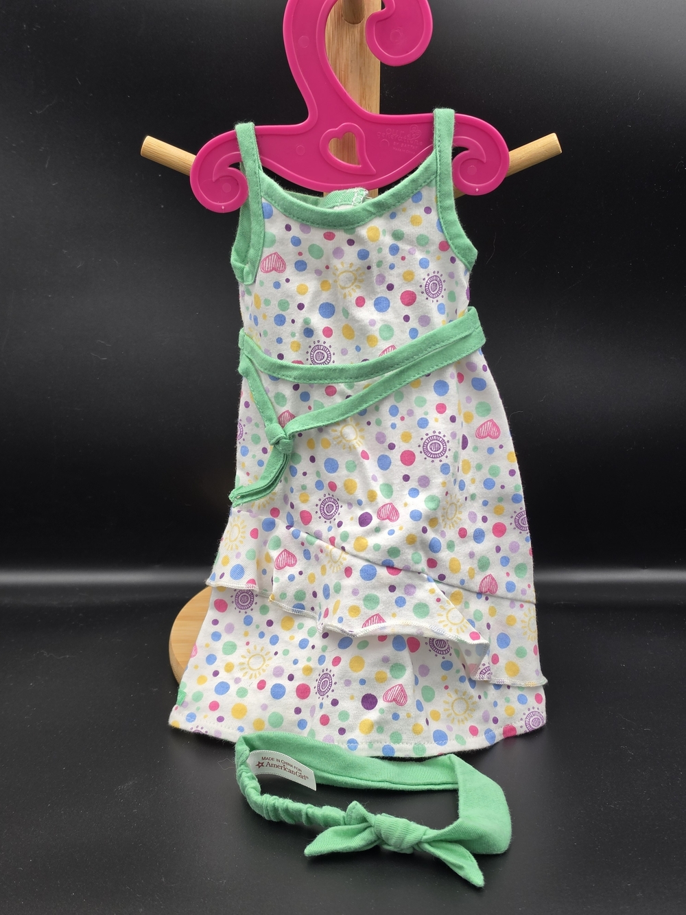 American Girl Truly Me Spring Dress And Headband - Retired 2016